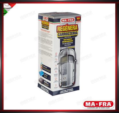 MAFRA - KIT REGENERA RIGENERA CARROZZERIA DECONTAMINANTE CLAY BAR E PANNO 500ML