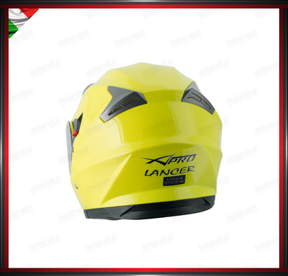 CASCO MODULARE MOTO DOPPIA VISIERA INTERNA PARASOLE FLUO OMOLOGATO ECE 22-05