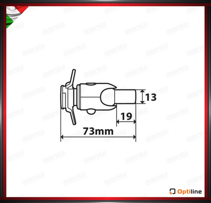 SCREW PORTA TELEFONO CON SUPPORTO PER VITI E RISER M8 SGANCIO RAPIDO DUOLOCK