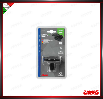 EXT-1 PRESA DI CORRENTE ACCENDISIGARI AD INCASSO LAMPA UNIVERSALE - 12/24V