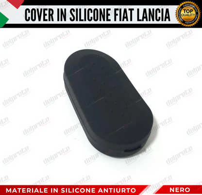 COVER GUSCIO CHIAVE SILICONE NERO 500 FIAT ABARTH LANCIA PUNTO PANDA BRAVO STILO