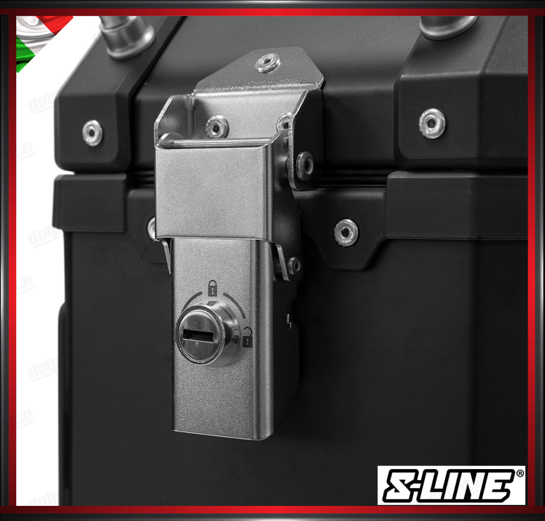 S-LINE - TOP CASE 37 LITRI IN ALLUMINIO CON PIASTRA ATTACCO UNIVERSALE