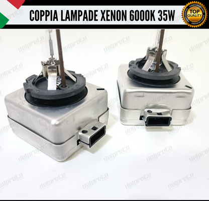 2 COPPIA LAMPADE XENON D3S 35W LUCE 6000K BIANCO GHIACCIO PER FORD C-MAX II