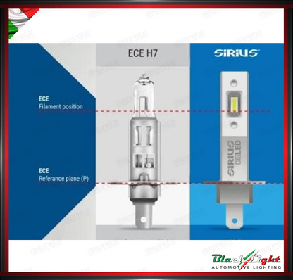 KIT LED H1 SIRIUS 2 LAMPADE 12V 6000K 7200 LUMEN PLUG/PLAY SERIE OELED XL H1 HLG