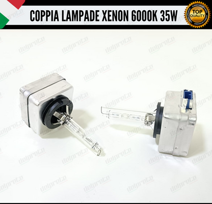 XENON D8S X2 LAMPADE XENON BI-XENON 6000K BIANCO GHIACCIO FARI XENON BI-XENO