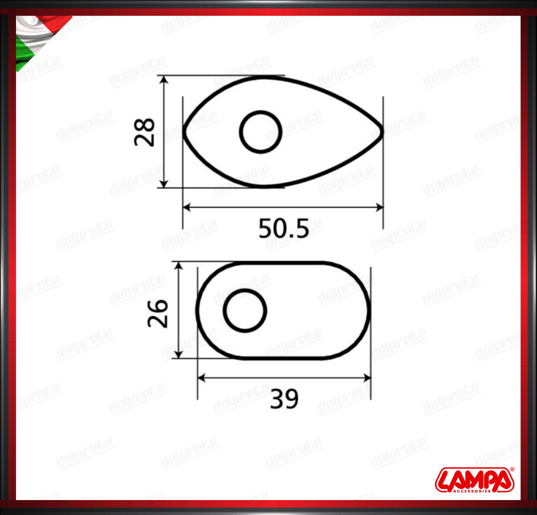 SET ADATTATORI LAMPA PER INDICATORI DI DIREZIONE FRECCE COMPATIBILE PER - HONDA