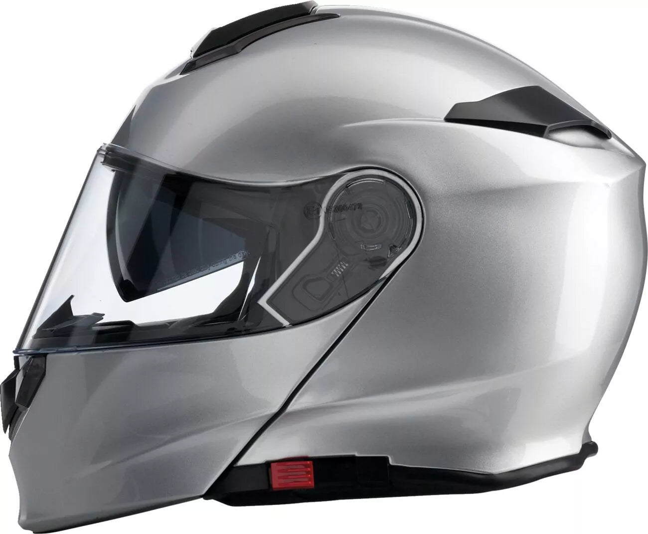 CASCO MODULARE - Z1R SOLARIS 2.0 SILVER - OMOLOGATO ECE 2206 GRIGIO LUCIDO