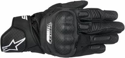 ALPINESTARS - GUANTI IN PELLE SP-5 DA CORSA CON POLSINO CORTO NERO