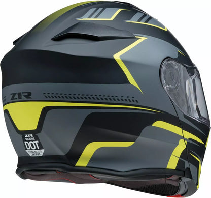 CASCO MODULARE - Z1R SOLARIS 2.0 SLATER - OMOLOGATO ECE 2206 GRIGIO E GIALLO