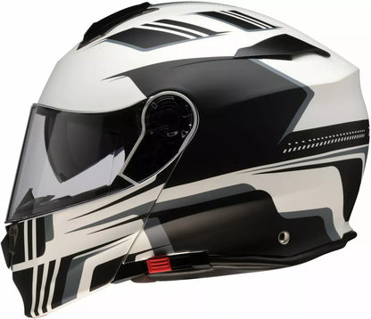 CASCO MODULARE - Z1R SOLARIS 2.0 SLATER - OMOLOGATO ECE 2206 BIANCO E NERO