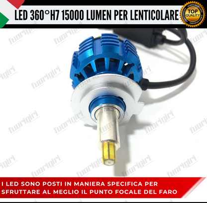 KIT FULL LED H7 360° GRADI PER LENTICOLARI FORD B-MAX B MAX CANBUS 100% NO ERROR (faro lenticolare)