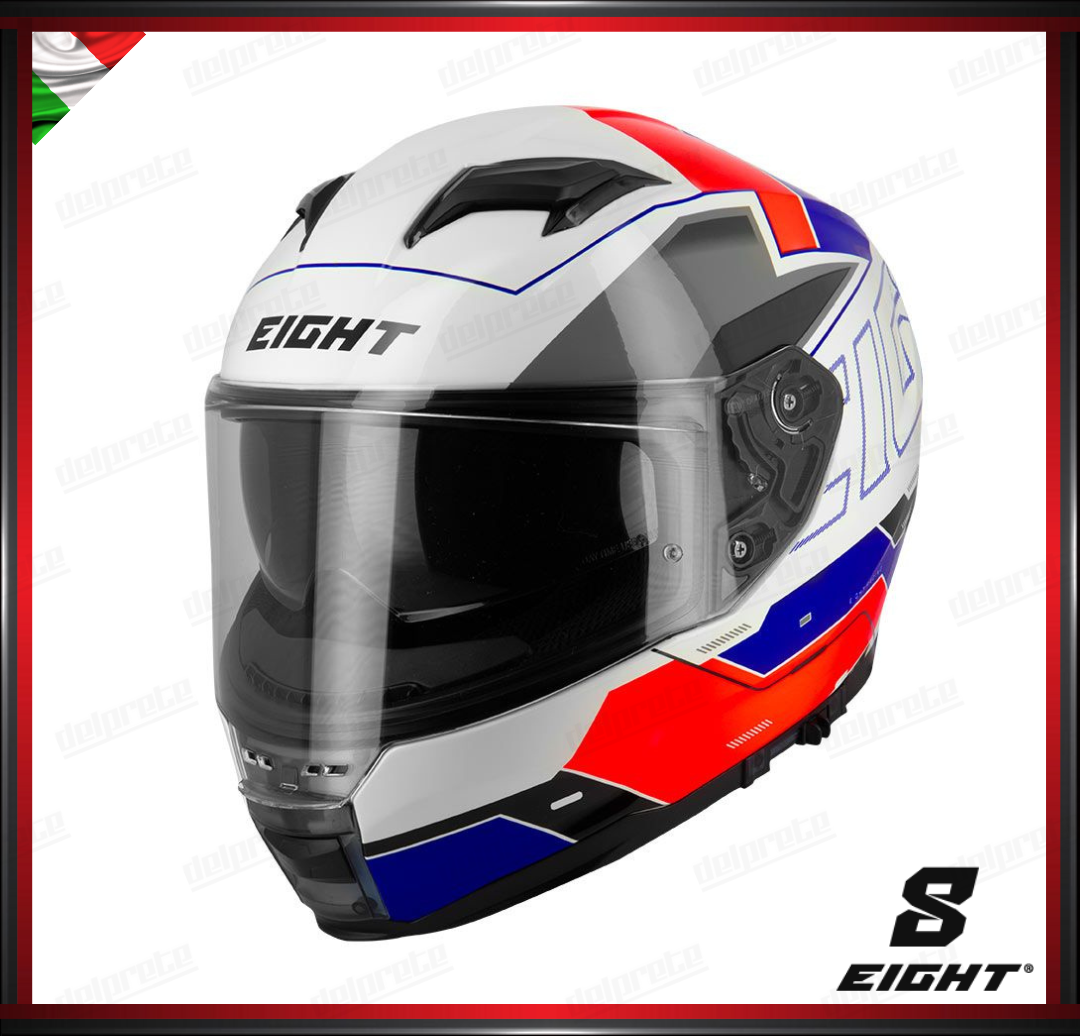 CASCO INTEGRALE - EIGHT S442 VENGE R FEDERATION - BASE BIANCO