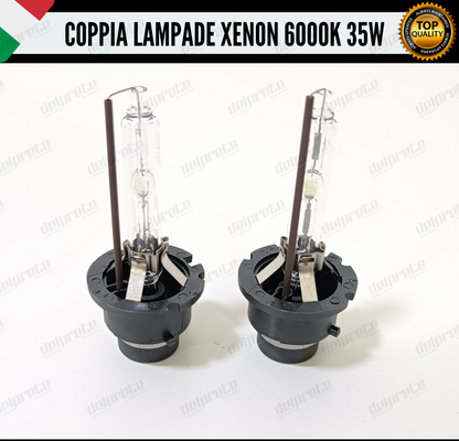 X2 COPPIA LAMPADE D2S XENON FARI BI-XENON LUCE 6000K BIANCO GHIACCIO 35W CANBUS