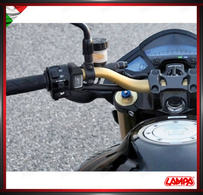 INTERRUTTORE ON OFF MANUBRIO UNIVERSALE MOTO IMPERMEABILE LAMPA - 12V 6A