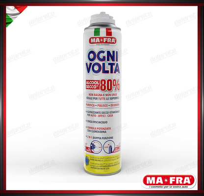 MAFRA - OGNI VOLTA SPRAY IGIENIZZANTE ALCOL SECCO PURIFICA PULISCE DEODORA 300ML