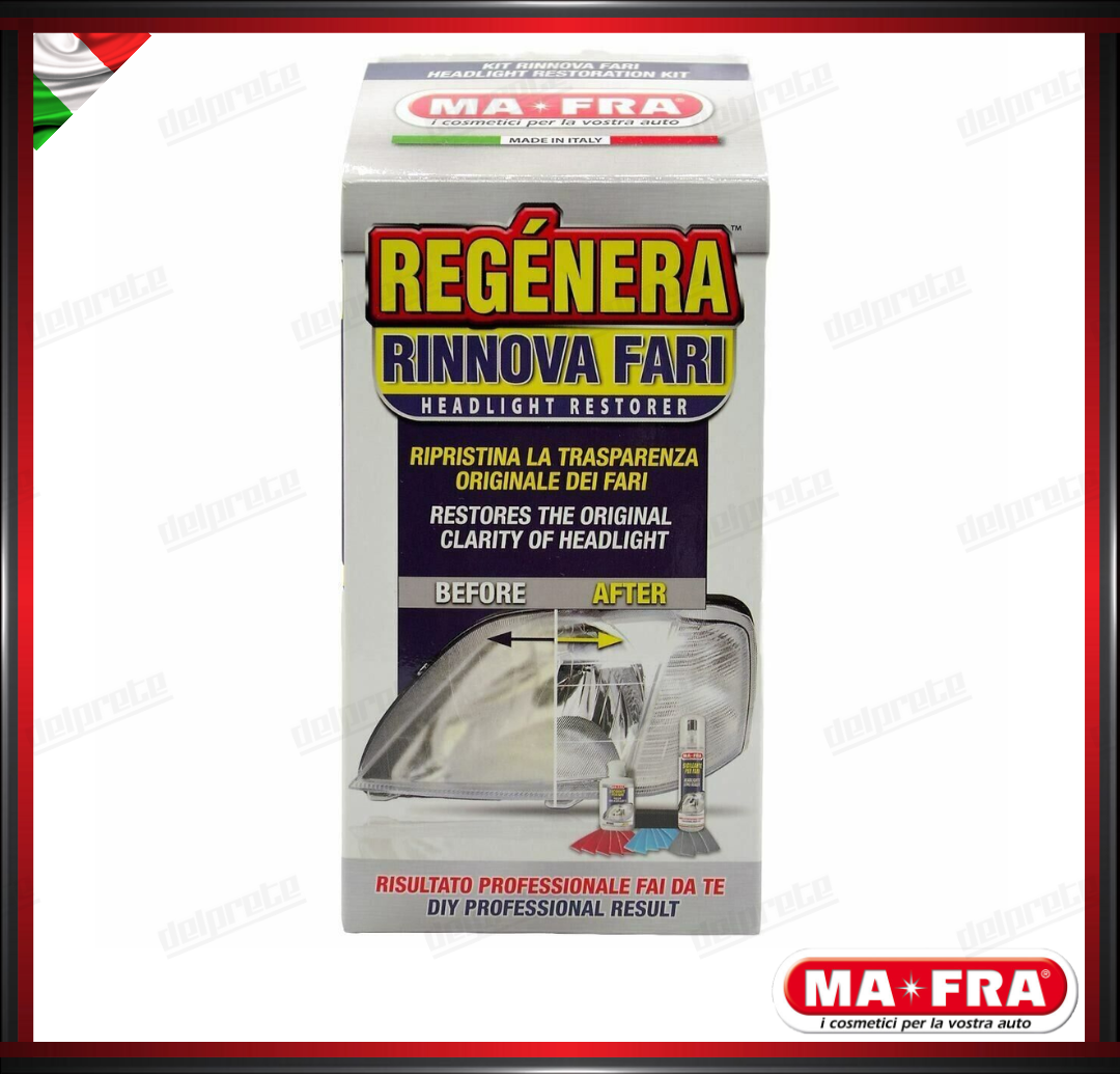 MAFRA - KIT REGENERA RIGENERA RINNOVA FARI LUCIDATURA FANALI RIPRISTINO