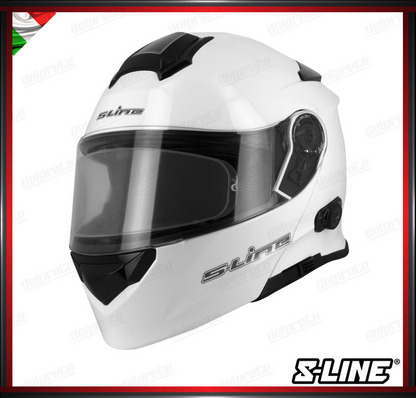 CASCO MODULARE - S-LINE DUAL FACE S550 BTH BLUETOOTH BIANCO LUCIDO + PINLOCK