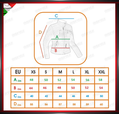 GIACCA DONNA IN TESSUTO PROTEZIONI OMOLOGATE CE TERMICO SFODERABILE SCOOTER