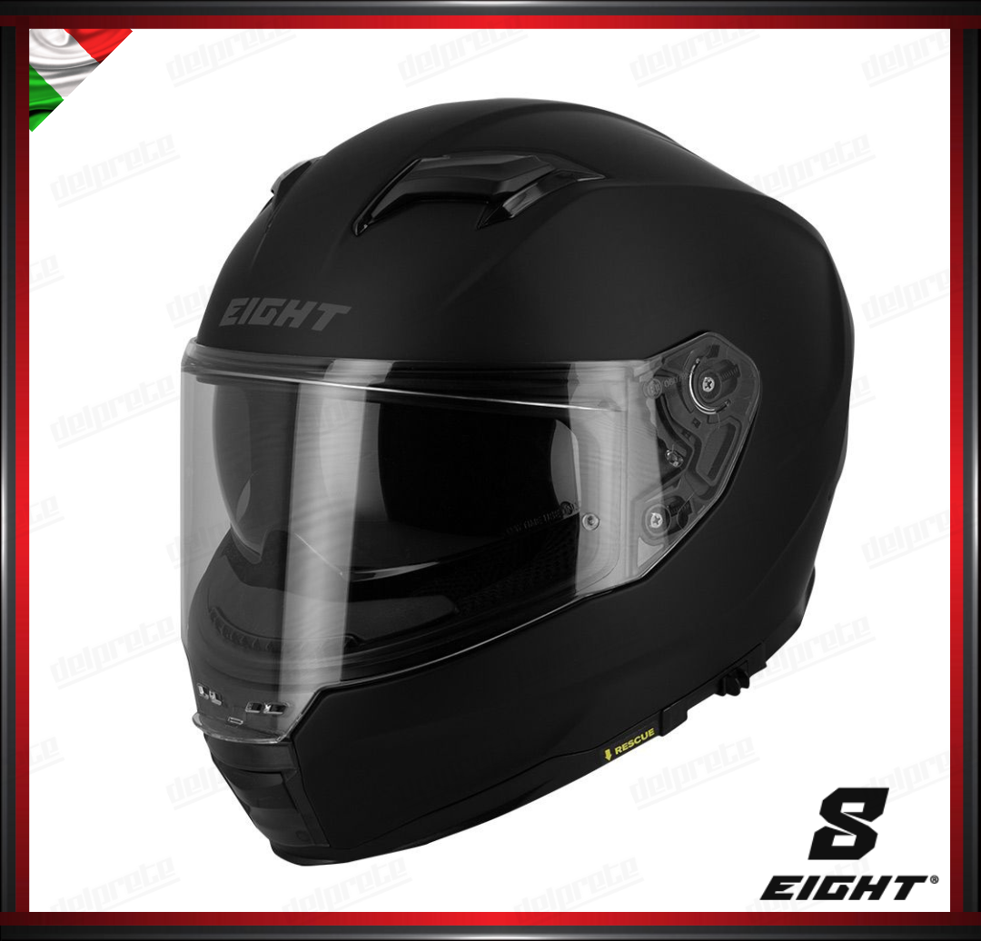 CASCO INTEGRALE - EIGHT S442 VENGE R UNI NOIR MAT - NERO OPACO