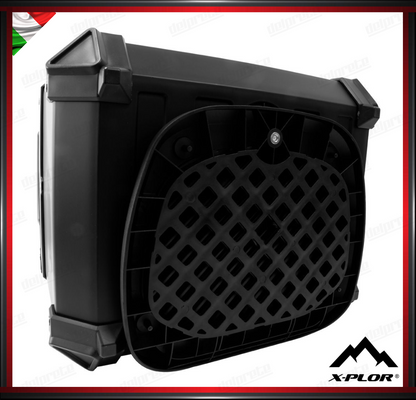 X-PLOR - TOP CASE 30 LITRI NERO IN PLASTICA ABS CON PIASTRA