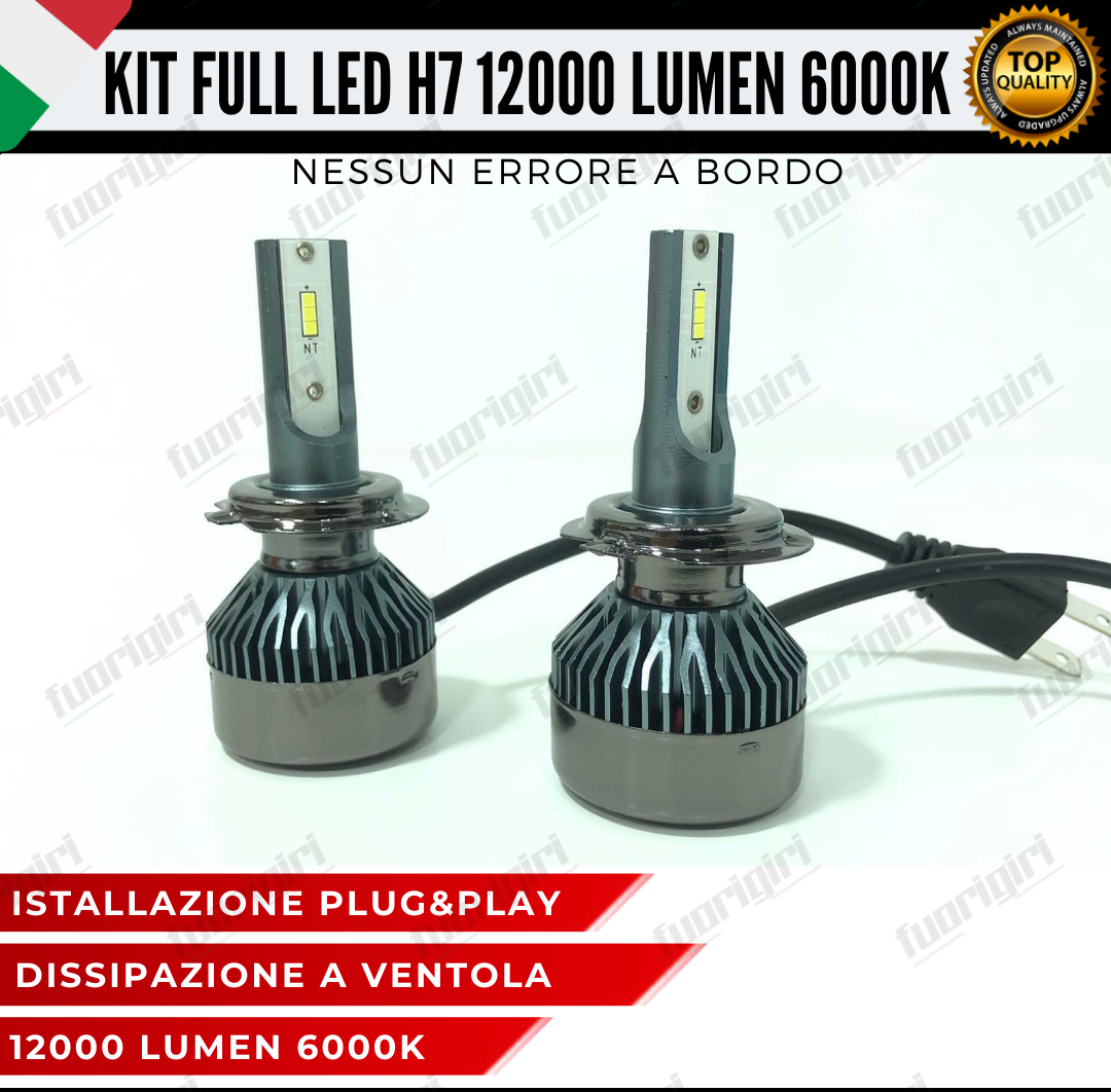 KIT FARI FULL LED ALFA ROMEO 147 MK2 ANABBAGLIANTI ABBAGLIANTI E LUCI POSIZIONE 12000 LUMEN