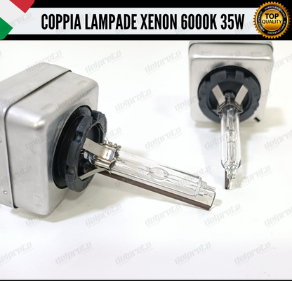 2 COPPIA LAMPADE XENON D3S 35W LUCE 6000K BIANCO GHIACCIO PER FORD C-MAX II