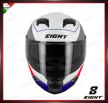 CASCO INTEGRALE - EIGHT S442 VENGE R FEDERATION - BASE BIANCO