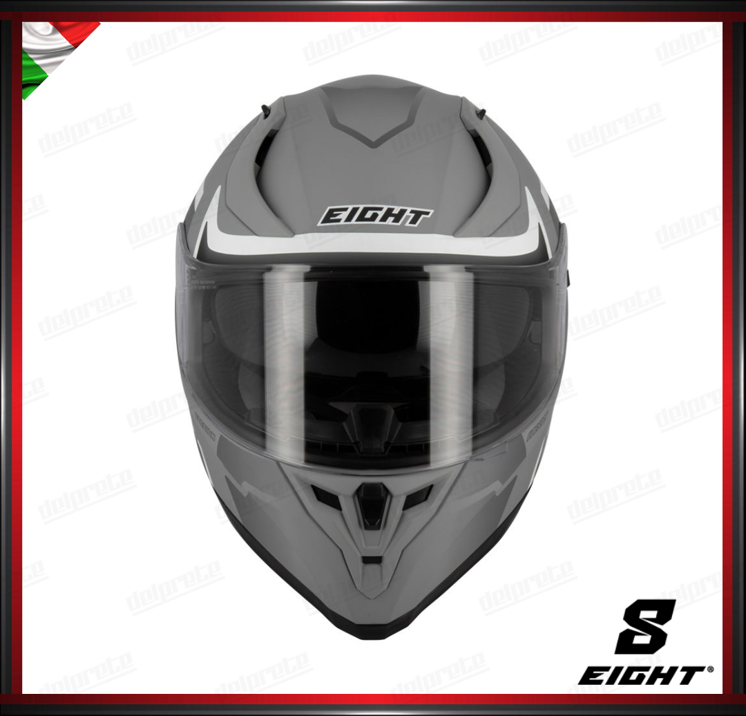 CASCO INTEGRALE - EIGHT VENGE S441 GRIGIO OPACO + PINLOCK