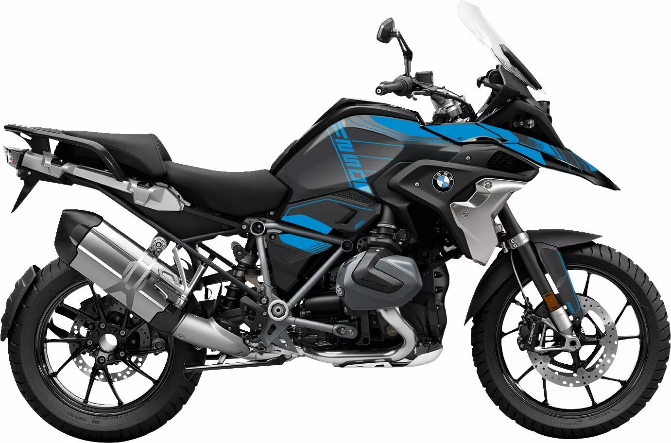 KIT ADESIVI GRASTEC GRAFICHE BMW R1250 GS BLU - GRAFICA 40° ANNIVERSARIO