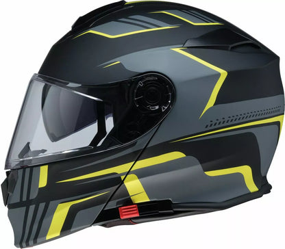 CASCO MODULARE - Z1R SOLARIS 2.0 SLATER - OMOLOGATO ECE 2206 GRIGIO E GIALLO