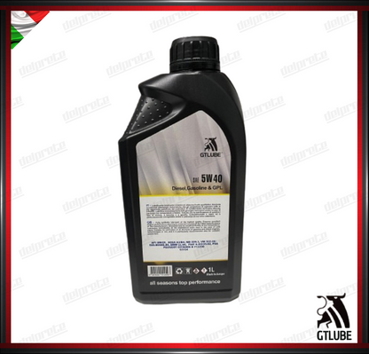 GTLUBE - 5 LITRI OLIO MOTORE SINTETICO 5W-40 DIESEL BENZINA E GPL