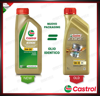 CASTROL EDGE - 5W-30 M 1 LITRO OLIO MOTORE SINTETICO DIESEL / BENZINA