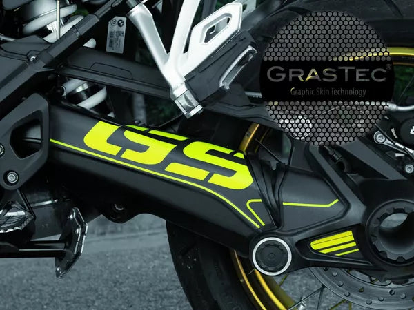 KIT ADESIVI GRASTEC GRAFICHE BMW R1250 GS ADVENTURE GIALLO - GRAFICA 40° ANNIVERSARIO