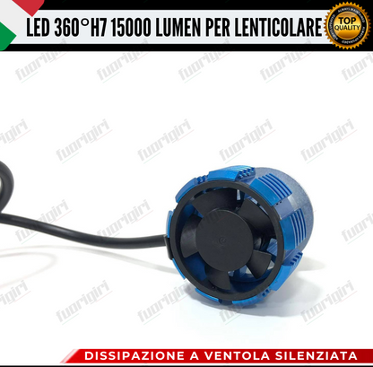 KIT FULL LED H7 360° GRADI PER LENTICOLARI FORD B-MAX B MAX CANBUS 100% NO ERROR (faro lenticolare)