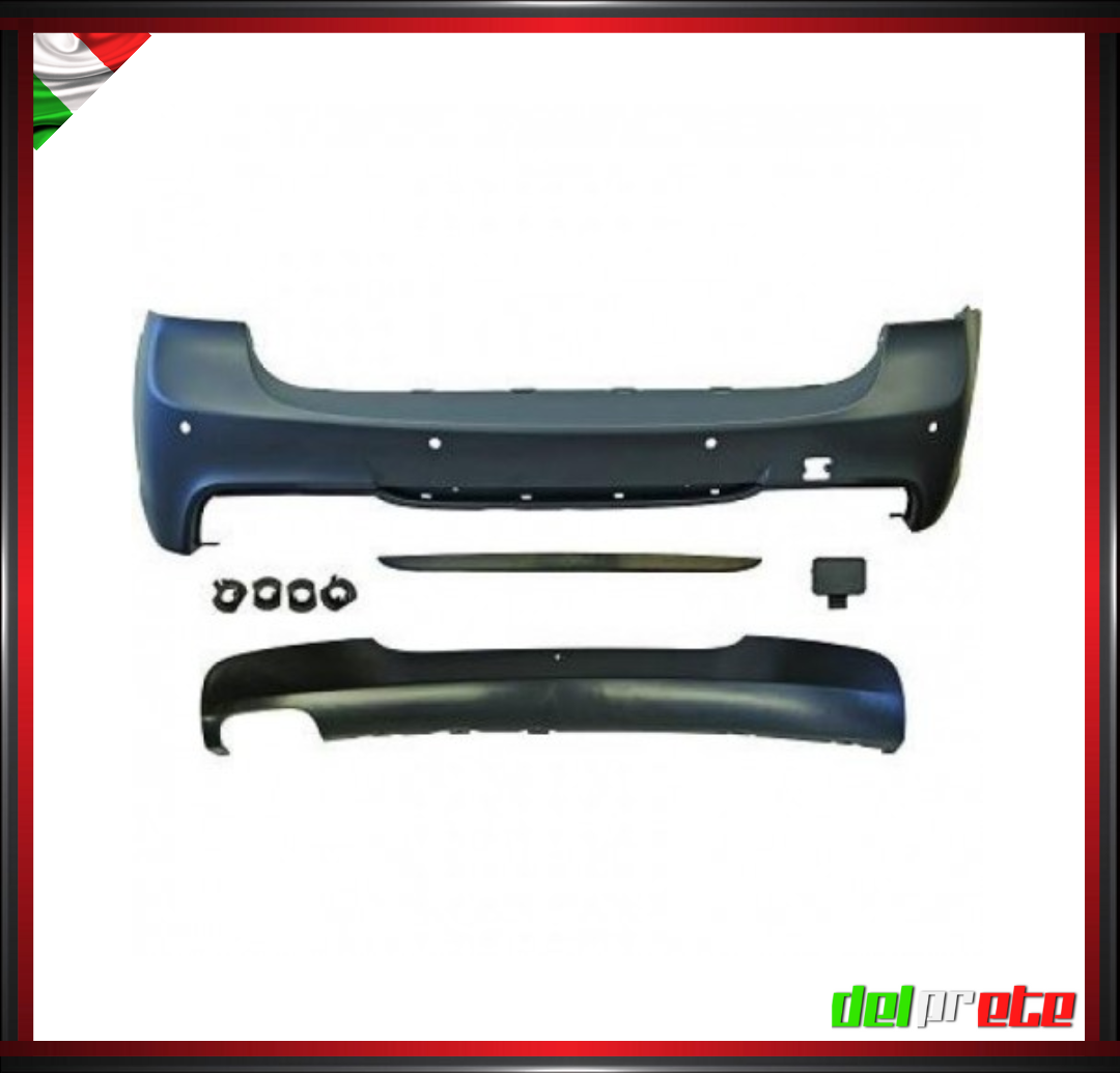 PARAURTI POSTERIORE SPORTIVO TUNING BMW SERIE 3 E90 E91 (04-11) M-SPORT TECHNIK PREDISPOSTO SENSORI