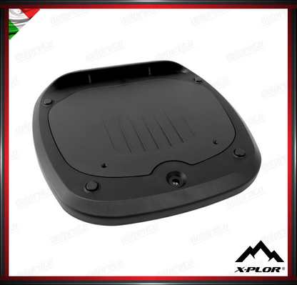 X-PLOR - TOP CASE 35 LITRI COLORE NERO IN PLASTICA ABS CON PIASTRA