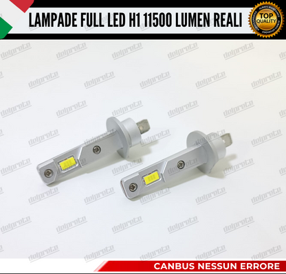 KIT LED LAMPADE FENDINEBBIA H1 BIANCO 6000K 11500 LUMEN CANBUS NO ERRORE