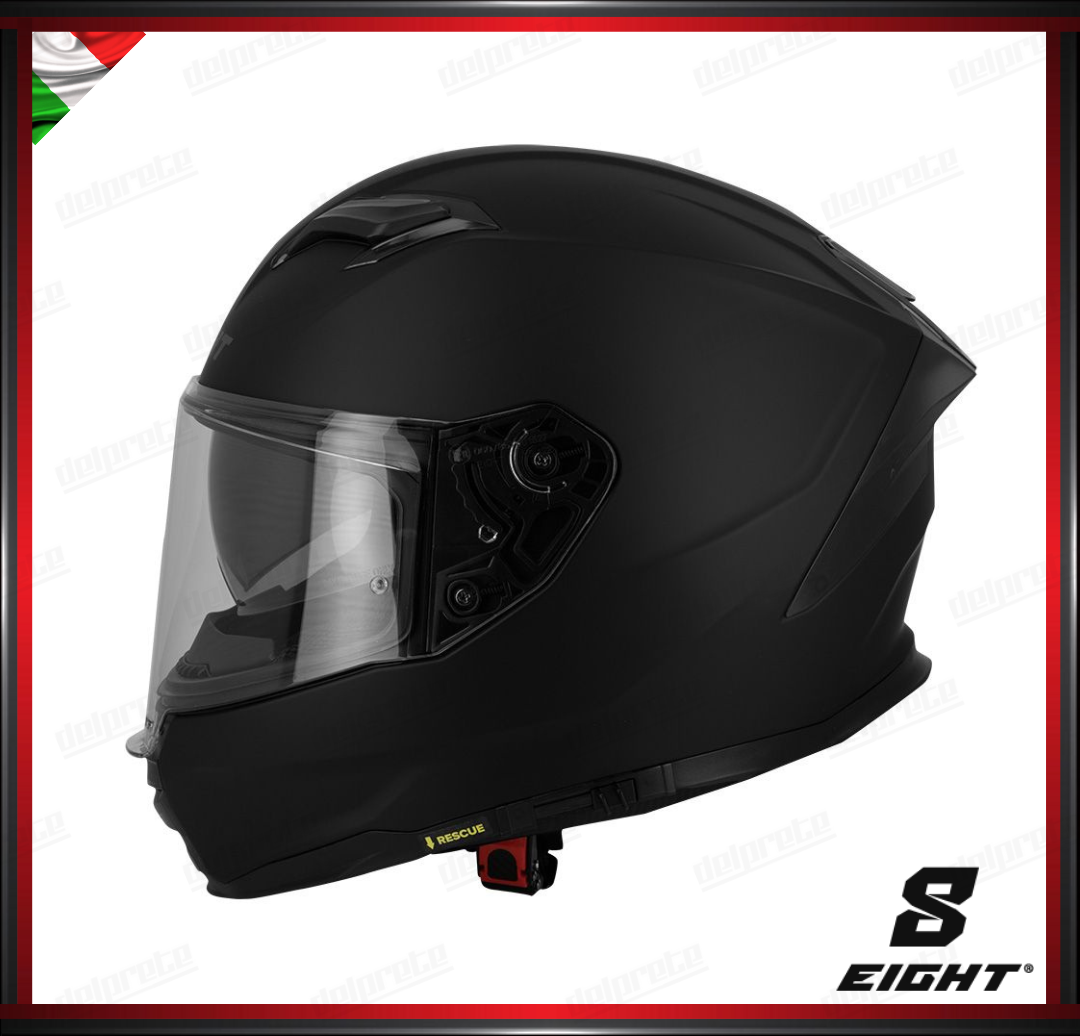 CASCO INTEGRALE - EIGHT S442 VENGE R UNI NOIR MAT - NERO OPACO