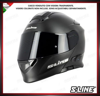 CASCO MODULARE - S-LINE DUAL FACE S550 BTH BLUETOOTH NERO OPACO + PINLOCK