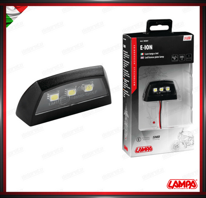 A-ION LUCE TARGA 3 LED SMD BIANCO LAMPA 12V UNIVERSALE OMOLOGATO