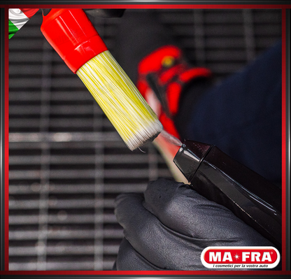 MAFRA - PENNELLO 30mm RED BRUSH CAR DETAILER PULIZIA INTERNO ESTERNO AUTO MOTO