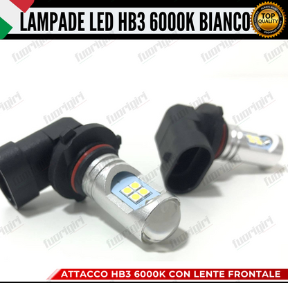 COPPIA LAMPADE HB3 LED BIANCO CREE COB CANBUS 6000K CONSIGLIATE PER FENDINEBBIA