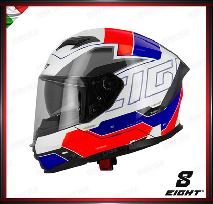 CASCO INTEGRALE - EIGHT S442 VENGE R FEDERATION - BASE BIANCO