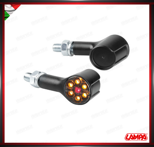 MAGNIFIER REAR LAMPA COPPIA INDICATORI DI DIREZIONE + POSIZIONI / STOP A LED FRECCE OMOLOGATE - 12V