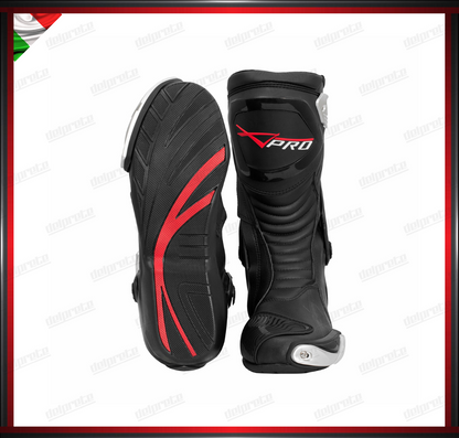 STIVALI MOTO NERO TOURING ENDURO CERTIFICATO CE PROTEZIONI OMOLOGATE TIBIA TALLONE CAVIGLIA