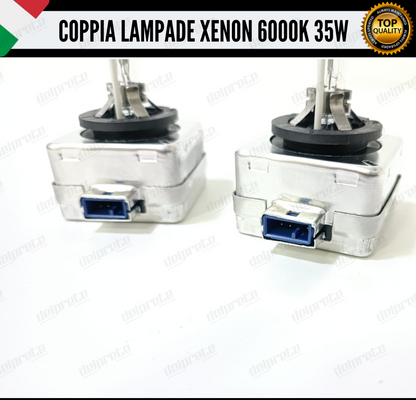 XENON D8S X2 LAMPADE XENON BI-XENON 6000K BIANCO GHIACCIO FARI XENON BI-XENO