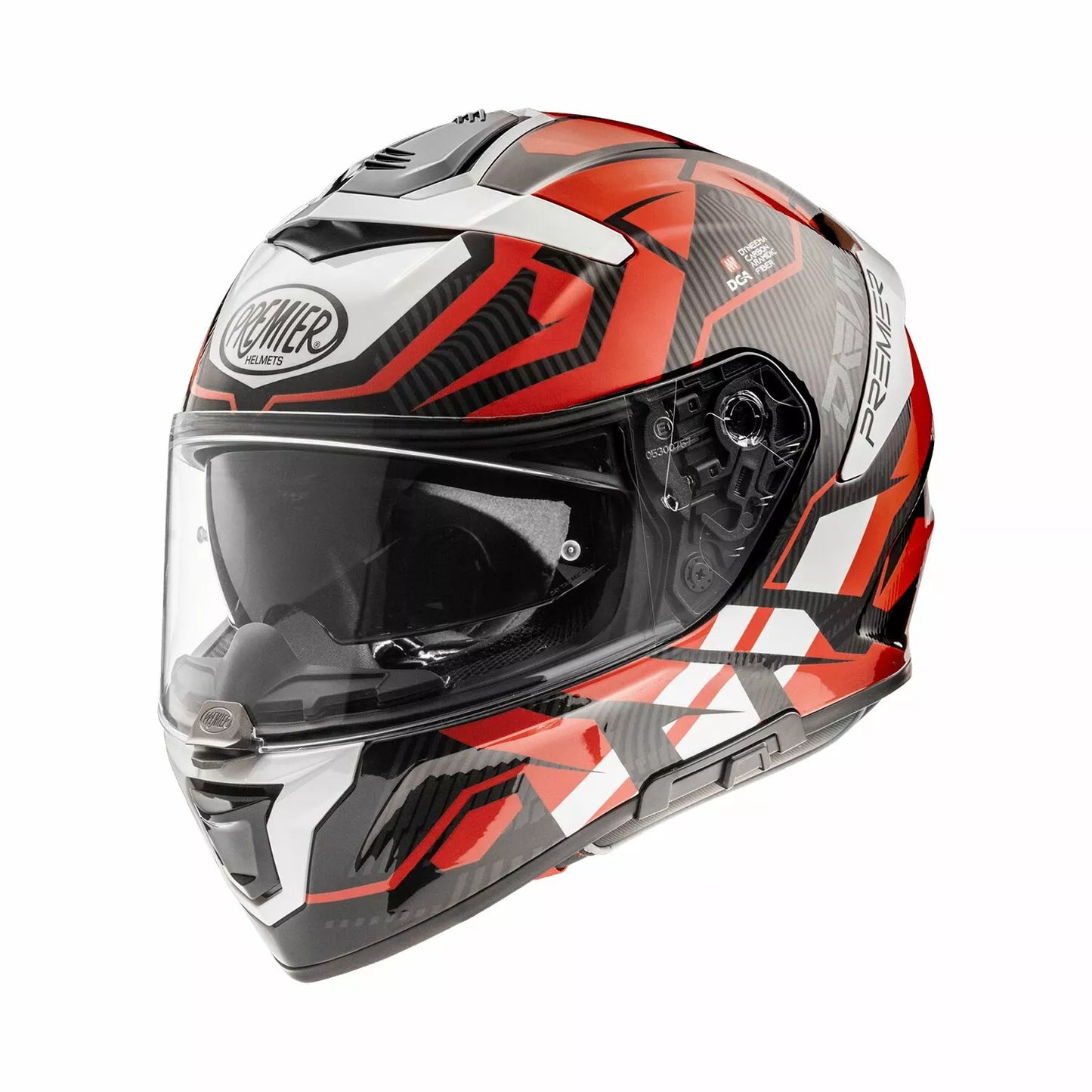 CASCO INTEGRALE - PREMIER DEVIL JC - OMOLOGATO ECE 2206 BIANCO NERO E GRIGIO