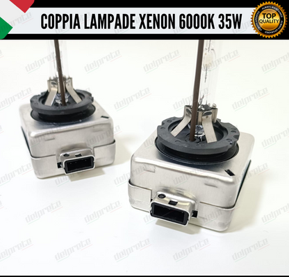 2 COPPIA LAMPADE XENON D3S 35W LUCE 6000K BIANCO GHIACCIO PER FORD C-MAX II