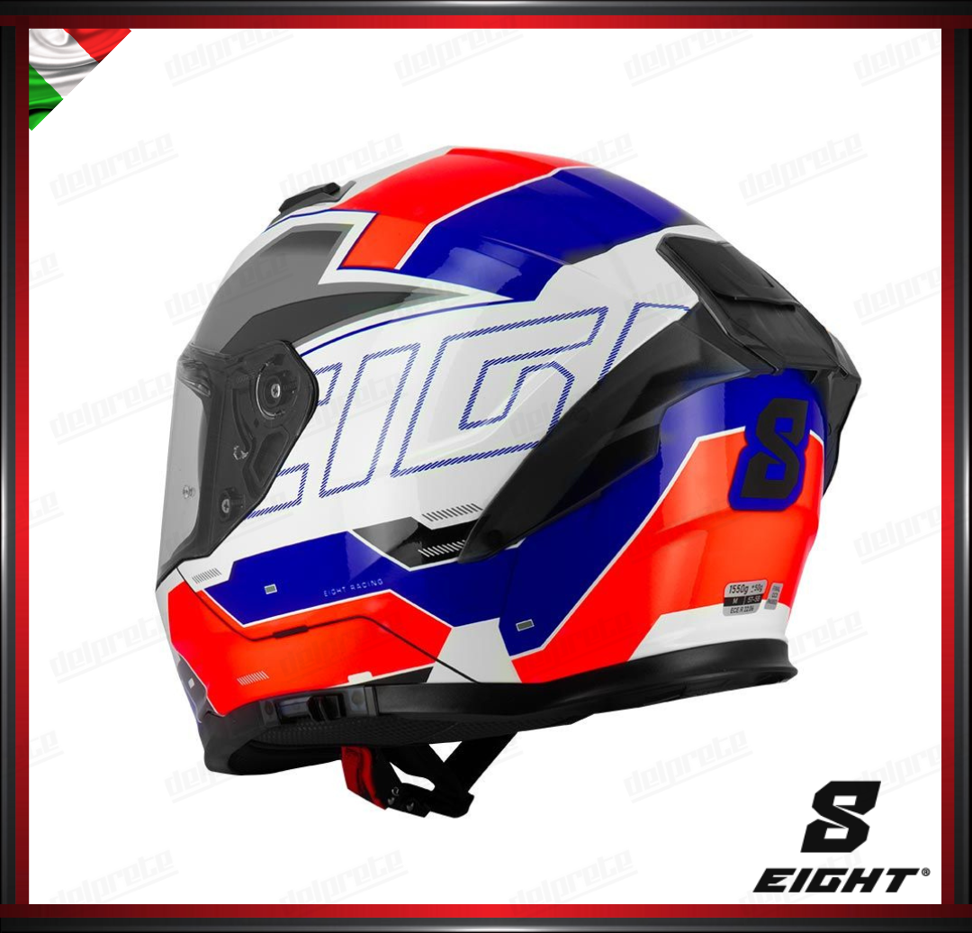 CASCO INTEGRALE - EIGHT S442 VENGE R FEDERATION - BASE BIANCO