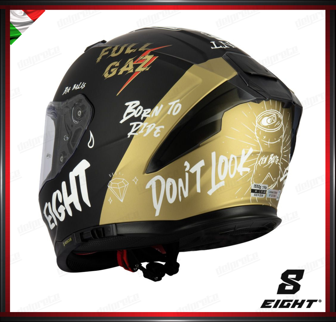 CASCO INTEGRALE - EIGHT S442 VENGE R FULL GAZ - FINITURA OPACA